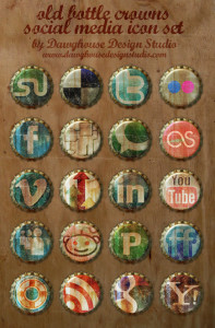 Old Bottle top icons